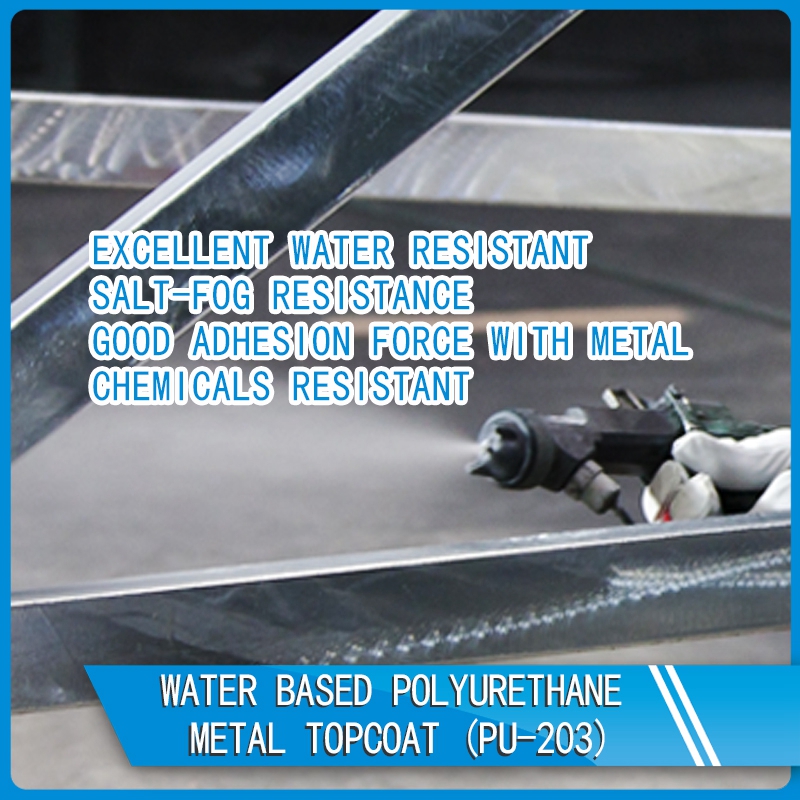 PU-203 Water based polyurethane metal topcoat